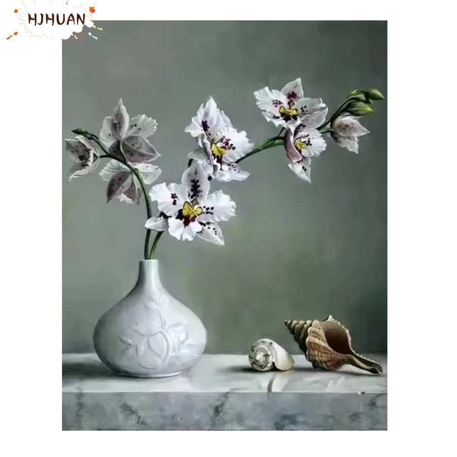 3d Diamond Painting Abstract art; flowers and vases. cross-stitch Full Square/round Diamond Embroidery Picture Mosaic Home Decor