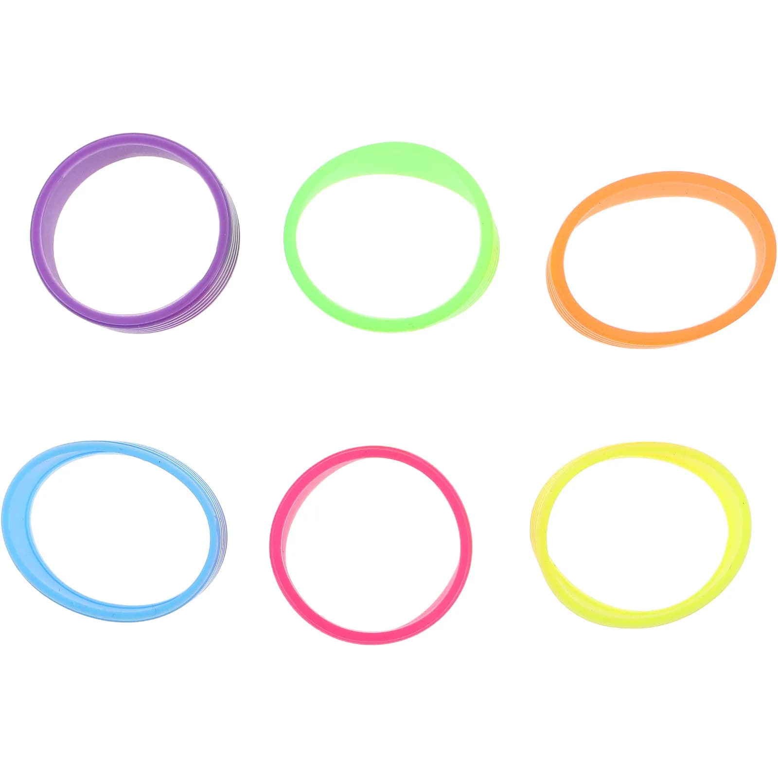 6 Pieces Silicone Elastic Rings for Grilling, Versatile for Tennis, Badminton and Ping Pong, Easy to Install, Reusable