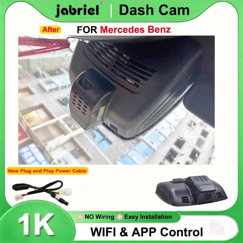 Jabriel per Mercedes Benz CLS w218 c218 per Mercedes CLS 260 300 320 350 400 2015 2016 2017 2018 Dash Cam HD 1080P Wifi Car DVR