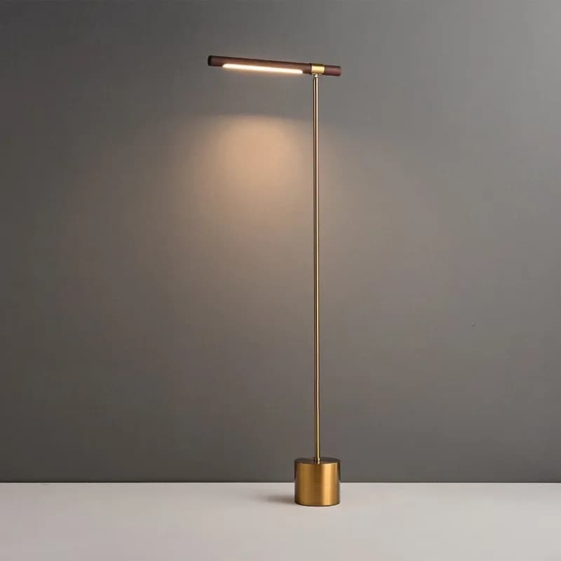 Wood grain floor lamp Nordic minimalist living room sofa floor lamp High end home decoration desk lamp