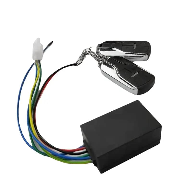 ABUO-E-Bike Alarm System 36-72V Electric Bicycle Security Motorcycle Scooter Replacement Part Two Remote Control Units