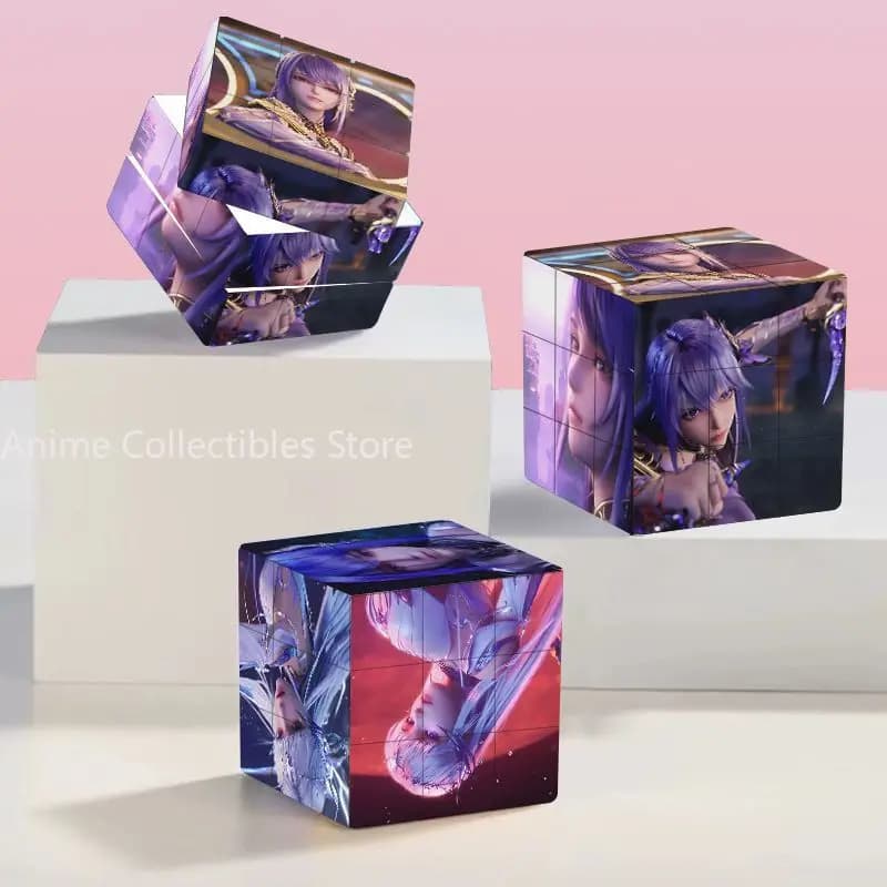 Trono del sigillo divino Anime cubo magico cartone animato divertente puzzle antistress professionale gioco di velocità liscia giocattoli regali