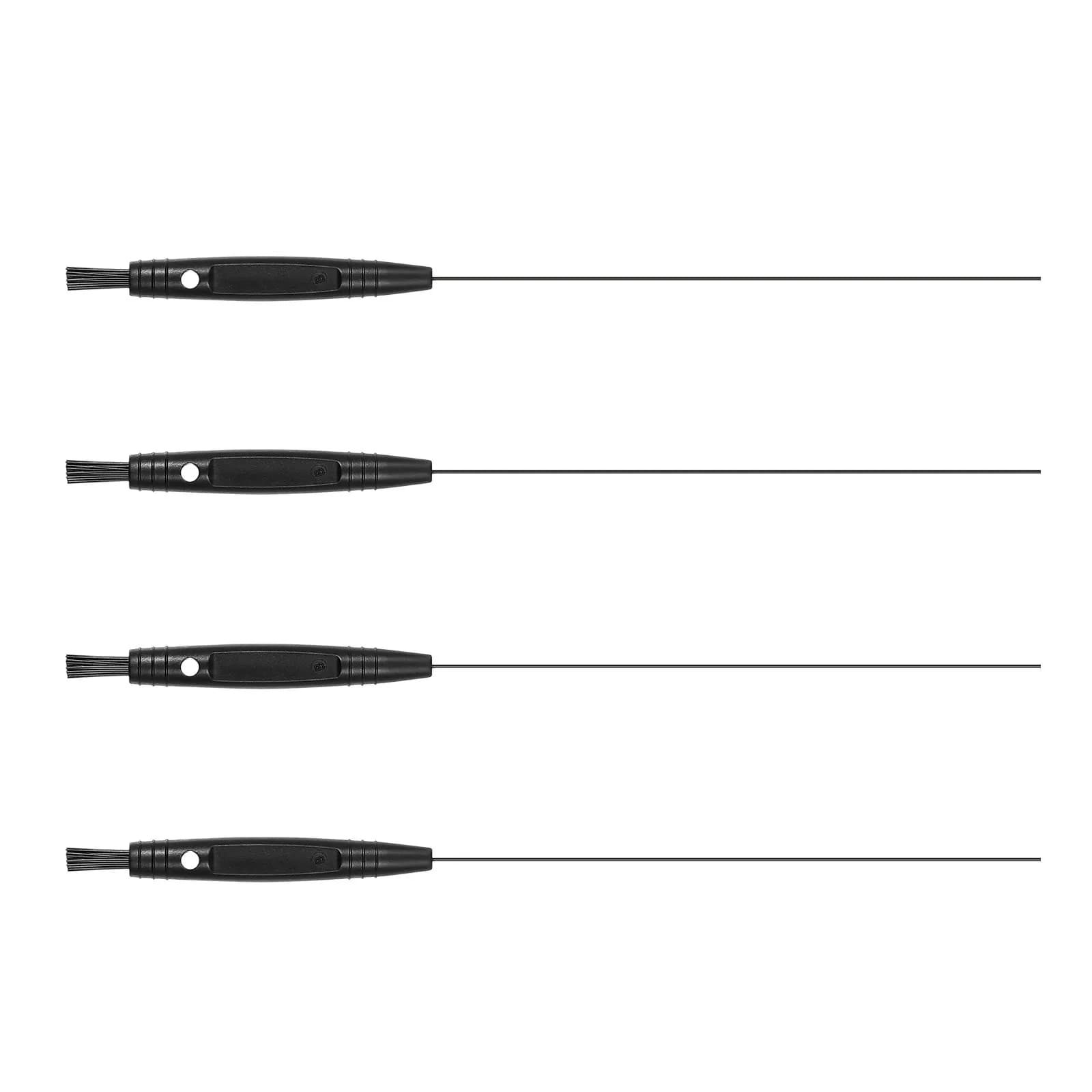 4 bastoncini per la pulizia degli apparecchi acustici con impugnatura antiscivolo, spazzola lunga in nylon per kit di pulizia degli apparecchi acustici, accessorio per la cura della salute
