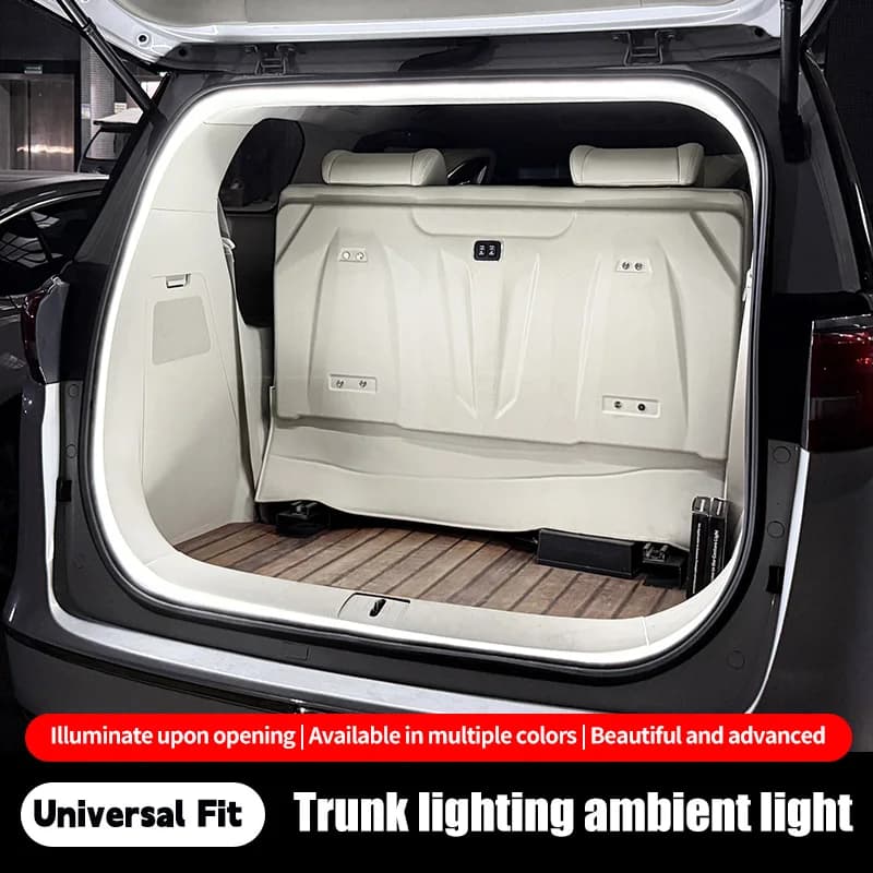 4M 12V Baule di un'auto HA CONDOTTO LA Luce di Striscia Impermeabile Flessibile Illuminazione Ambientale Bianco/Rosso/Blu Cablato Accessorio Universale per SUV Berlina