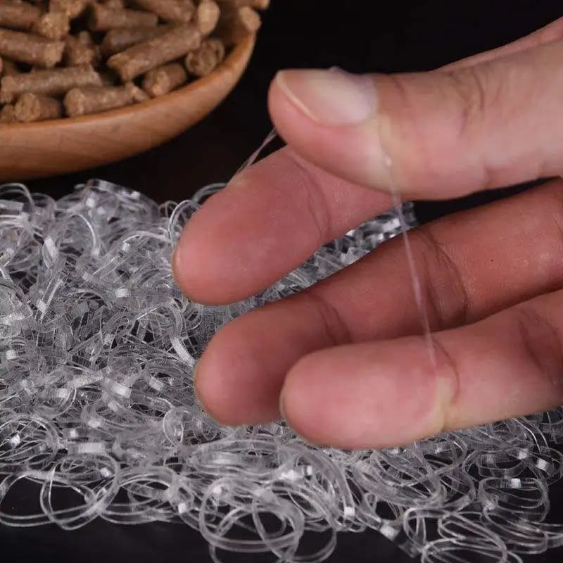 1Bag Lead-free Elastic Rubber Bands Transparent Large Grain Fishing Bait Wig Doll Hair Sunscreen Bag Binding Fishing Accessory