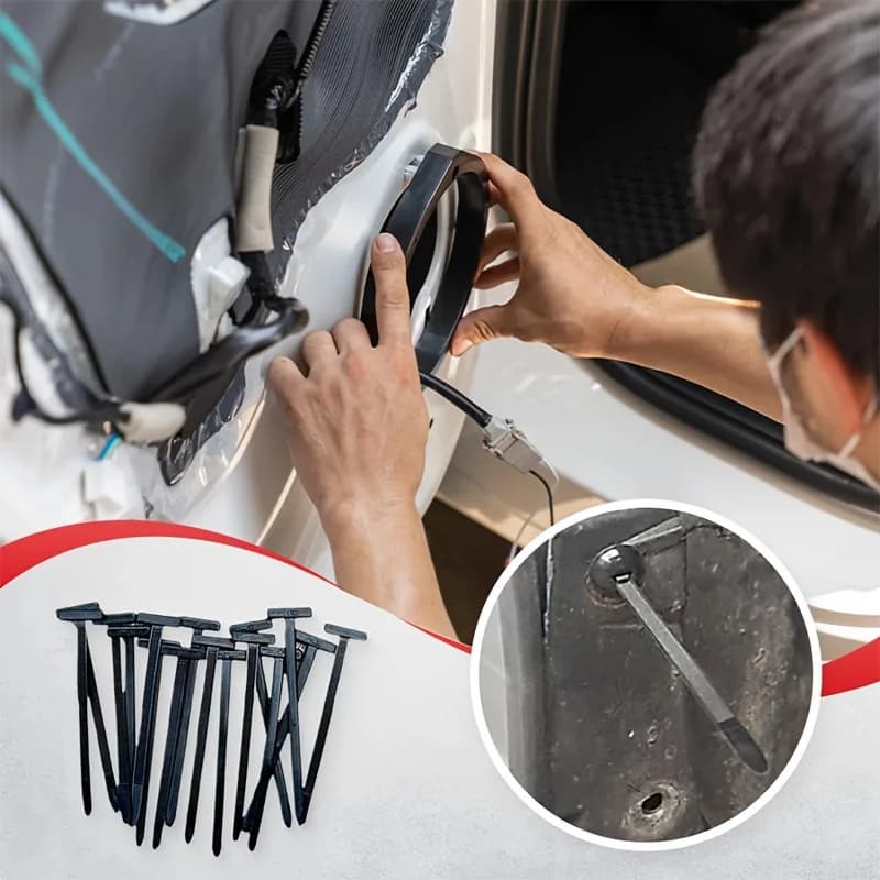 Fascette stringicavo universali in nylon - Supporto per fascette stringicavo resistenti con design a bottone a pressione, fissaggi in plastica per cavi, per carrozzeria auto Amagi