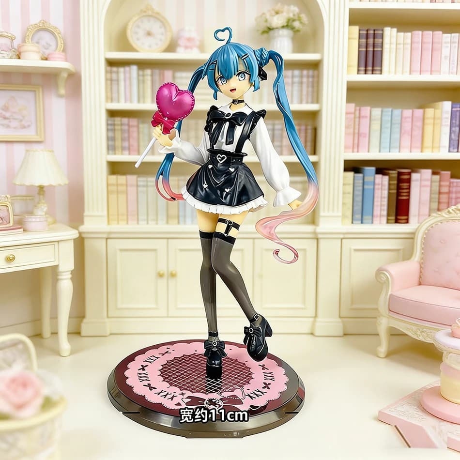Action Figure Anime Toy Needy Girl Overdose con gatto, statuetta da collezione in PVC, modello di personaggio virtuale, ornamenti, giocattoli, regali di compleanno
