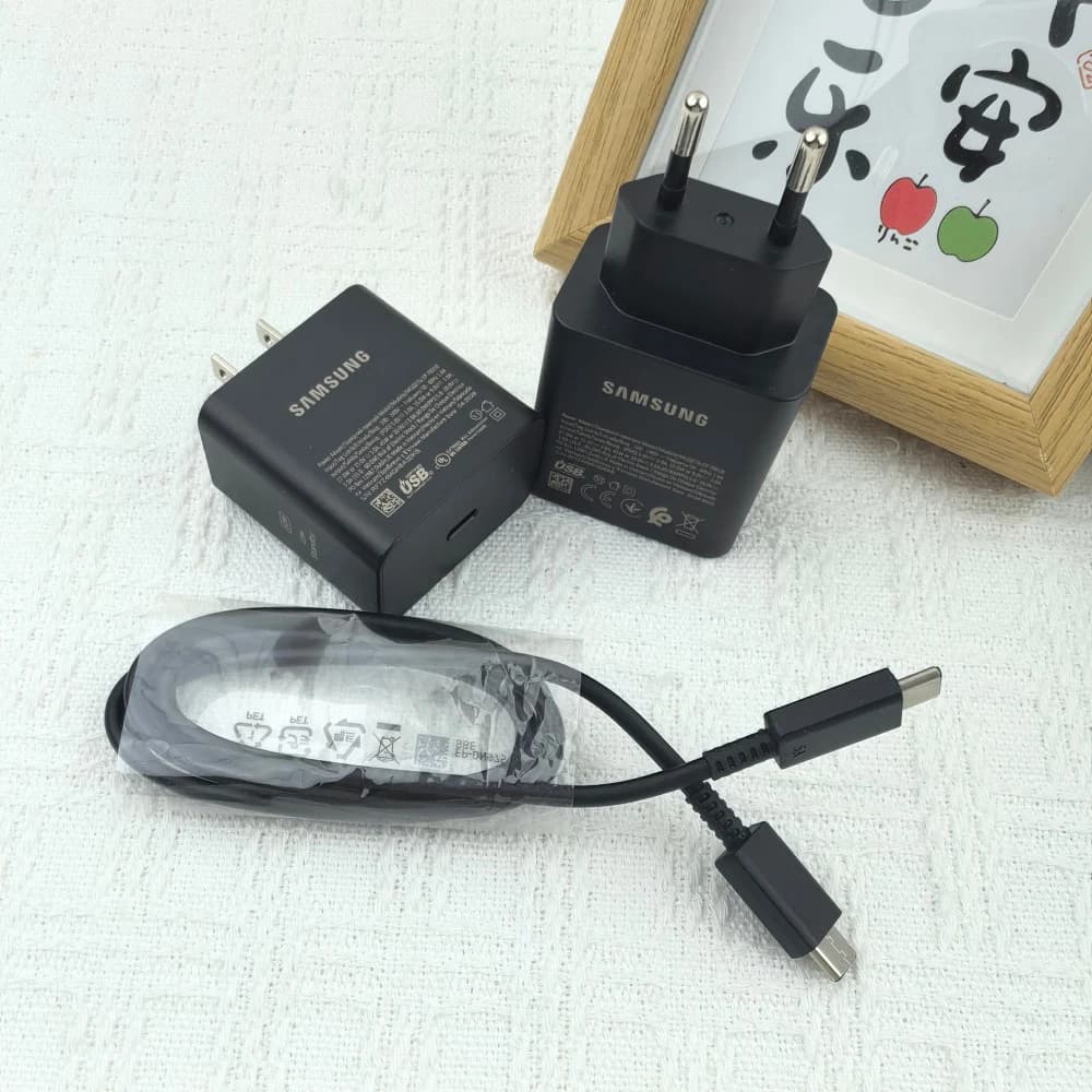 Samsung 60w Super Fast Charger PD Adapter EU/US Type C Cargador For Galaxy S26 S25 FE S24 Ultra S23 Plus A55 A56 A57 Zfold 8 7 6