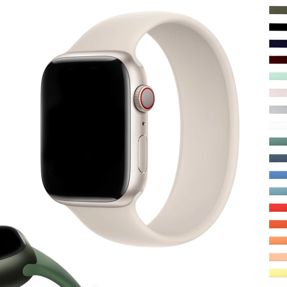 Passante in silicone URVOI per Apple Watch ultra 3 2 serie 11 10 9 8 7 6 SE Cinturino sportivo Cinturino in gomma morbida liquida per cinturino iWatch