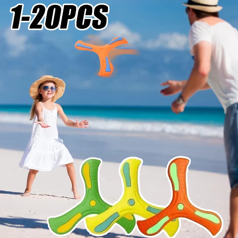 1-20PCS Tri-Blade Boomerang per animali domestici e bambini Giocattoli da esterno Sicuro Durevole Disco volante Divertimento per la famiglia Gioco sportivo Interazione genitore-figlio