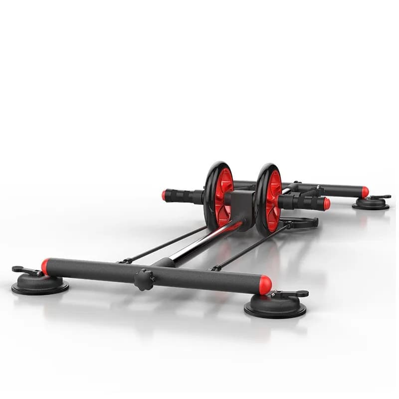 Training roller set AB 6 in 1, push-up bar, hand grip, jump rope and knee pad