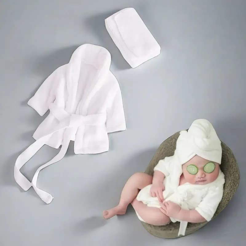 Costume da Bagno per Fotografia Neonati, Pigiama Morbido, Outfit per Servizio Fotografico Neonato, Accessorio per Foto Luna Piena, Look Carino e Confortevole per Studio Fotografico