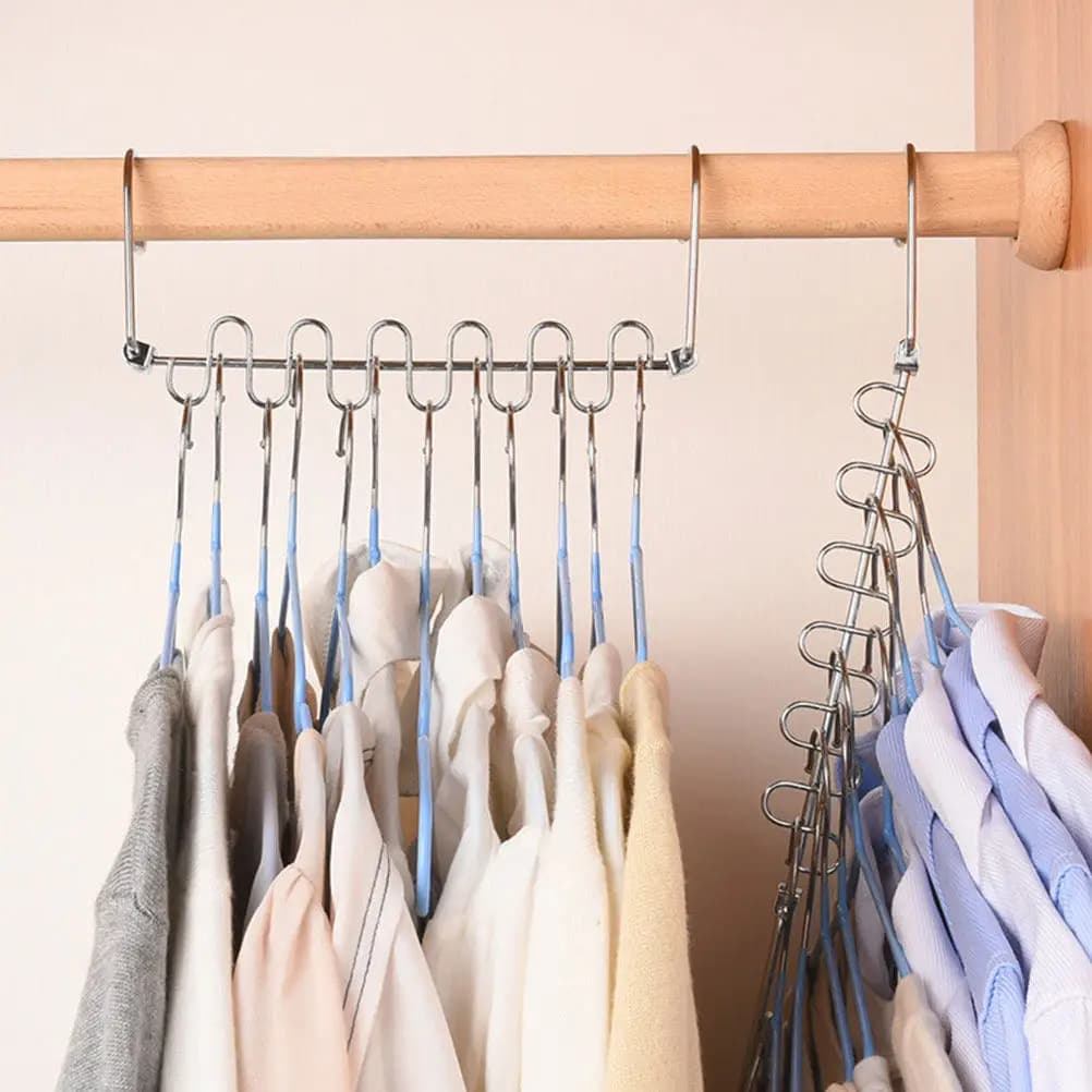 Multifunctional Space Saving Hanger Creative Design Closet Organizer Metal Hanger Wardrobe Organizer Clothes Saving Hangers