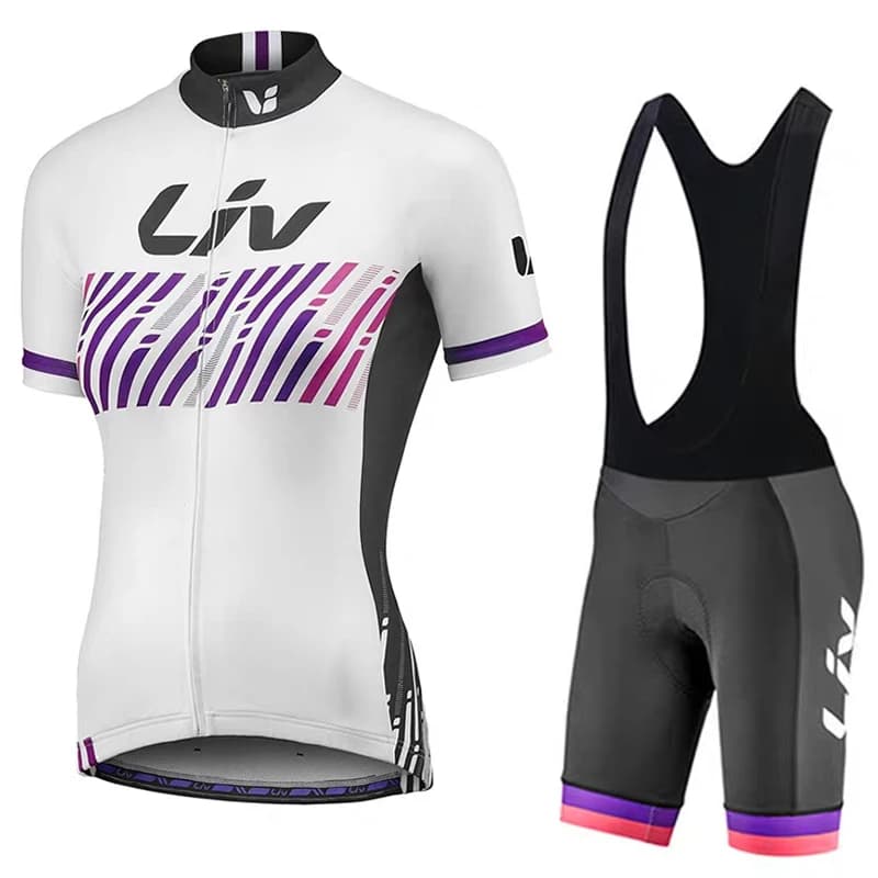 LIV summer cycling clothes women's cycling jerseys cycling bibs sun protection cycling tops short sleeved cycling shorts