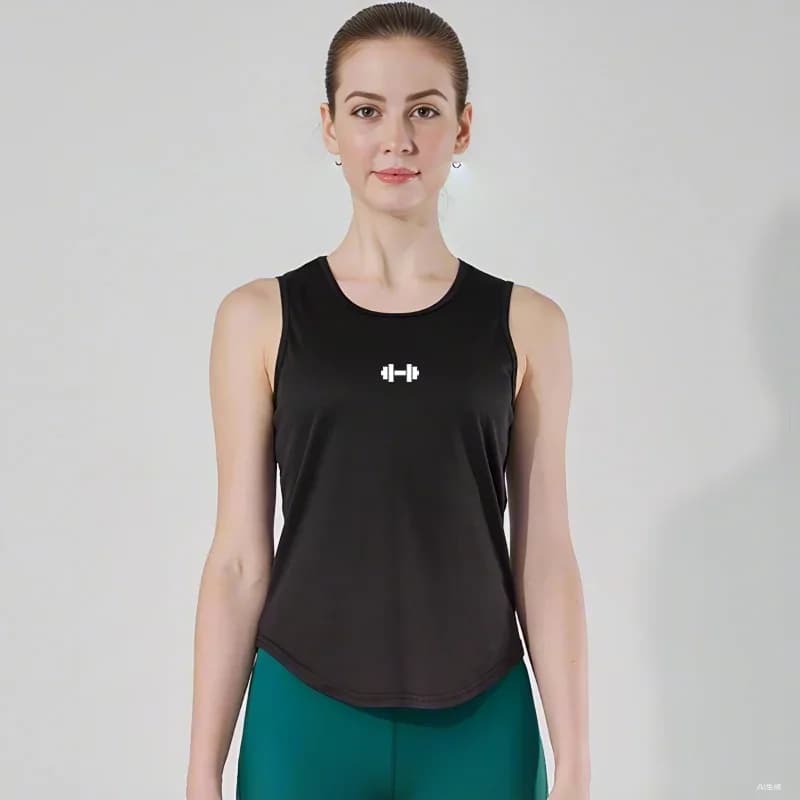 Canottiere da palestra da donna estive Abbigliamento da allenamento fitness Camicia senza maniche per bodybuilding allentata ad asciugatura rapida Gilet da basket alla moda