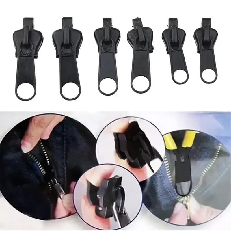 Kit di Riparazione Cerniere Universale in 3 Misure, Riparazione Istantanea con Cursore Sostitutivo per Vestiti e Borse, Accessorio Multiuso per Cucito
