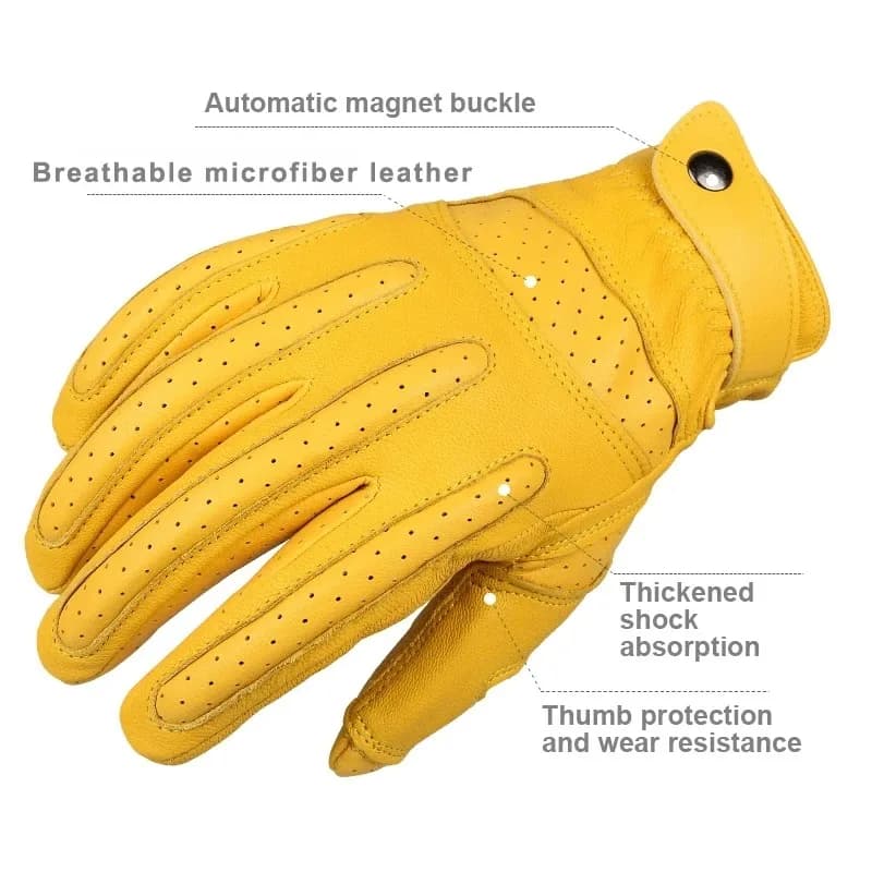 Breathable Motorcycle Riding Gloves Touchscreen Motocross Protective Gear Non Slip Full Finger Street Motorcyclist Gloves