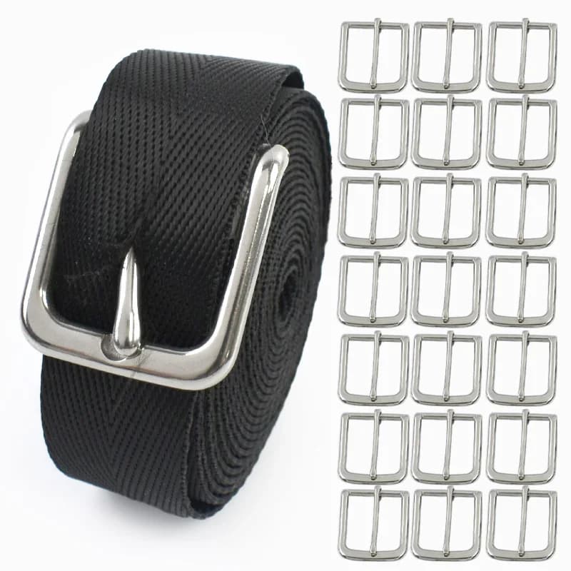 3/5P Meetee 16-39mm fibbia per cintura da uomo in acciaio inossidabile chiusura ad ardiglione uomo regolatore gancio per cintura per pantaloni jeans accessori di fissaggio