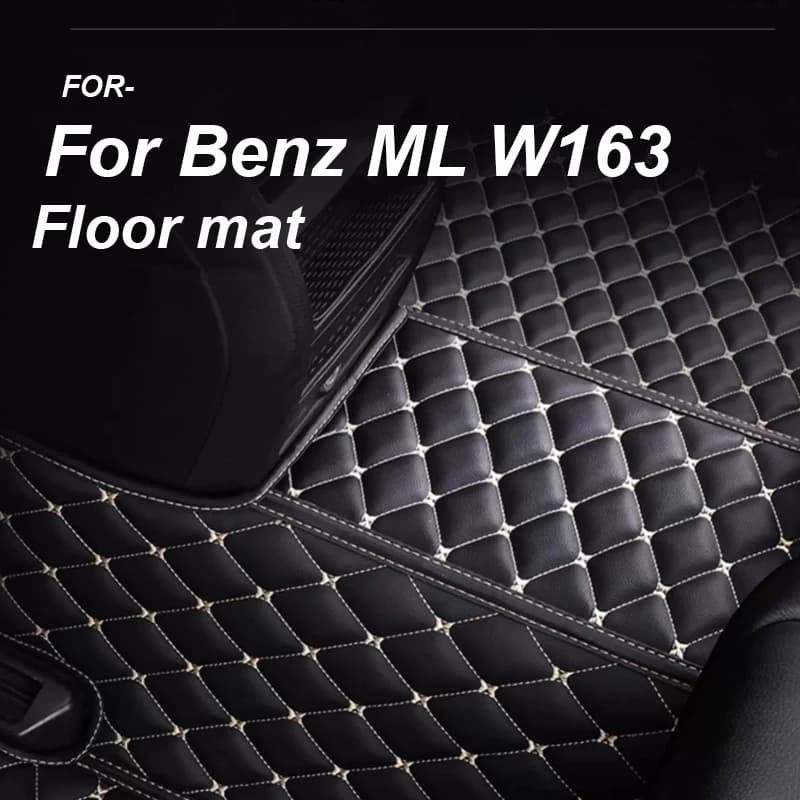LUXURI Tappetini Auto Per Mercedes ML W163 1998-2005 DropShipping Centro Accessori Interni 100% Fit Tappeti In Pelle Tappeti Piede