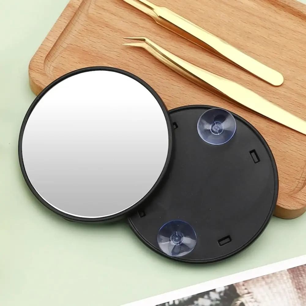 Bagno con specchio ingranditore a ventosa Specchio per trucco rotondo 5x/10x/15x Specchio ingranditore per punti neri
