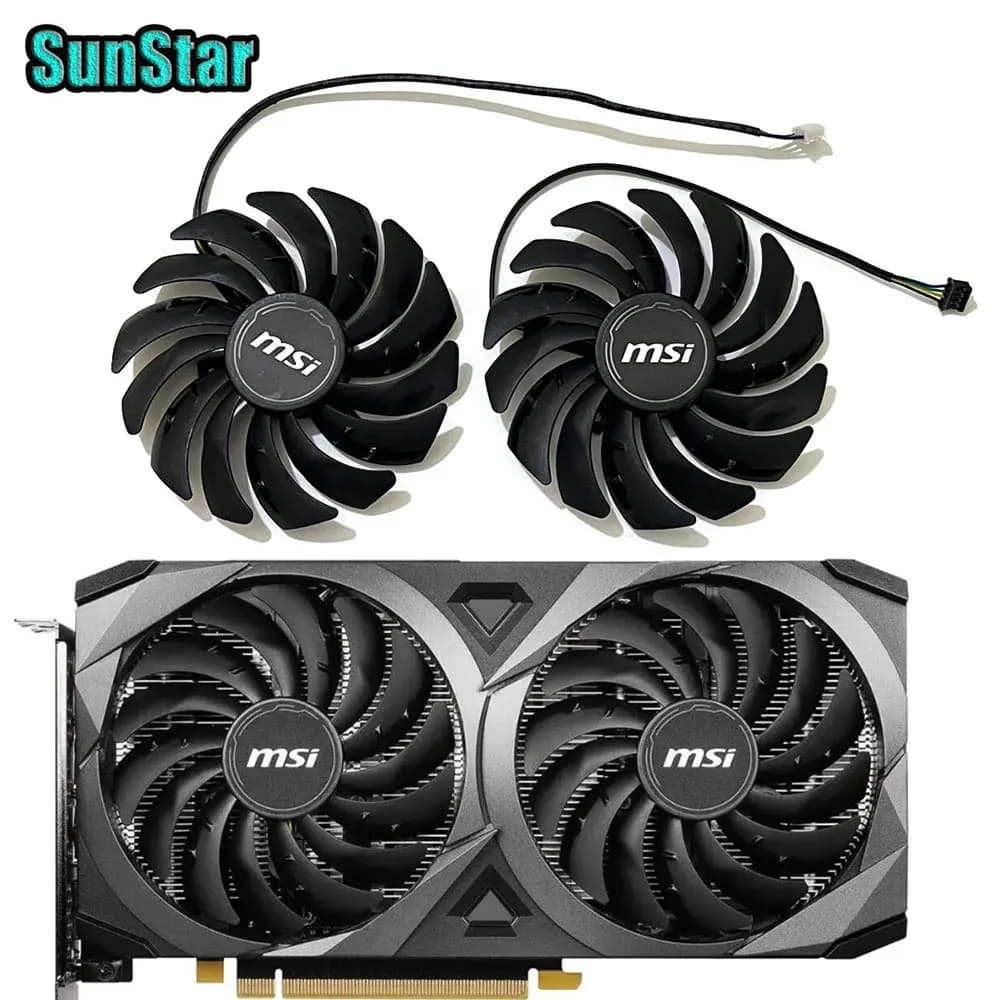 New 4pin 95mm PLD10010S12HH MSI RTX 3070 video card cooling fan,For MSI GeForce RTX 3070 3060 3060Ti VENTUS 2X OC graphics card