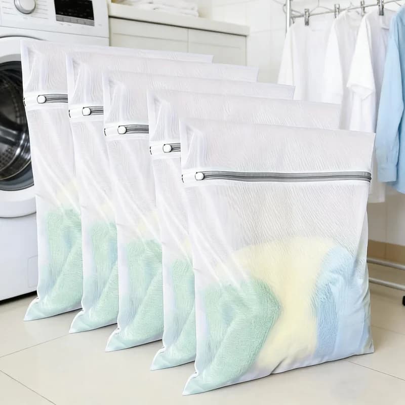 4/8 pack suitable for delicate garments, breathable linen bags for underwear, sweaters and silk, special bags for fine knitted laundry, delicate water flow, strong protection