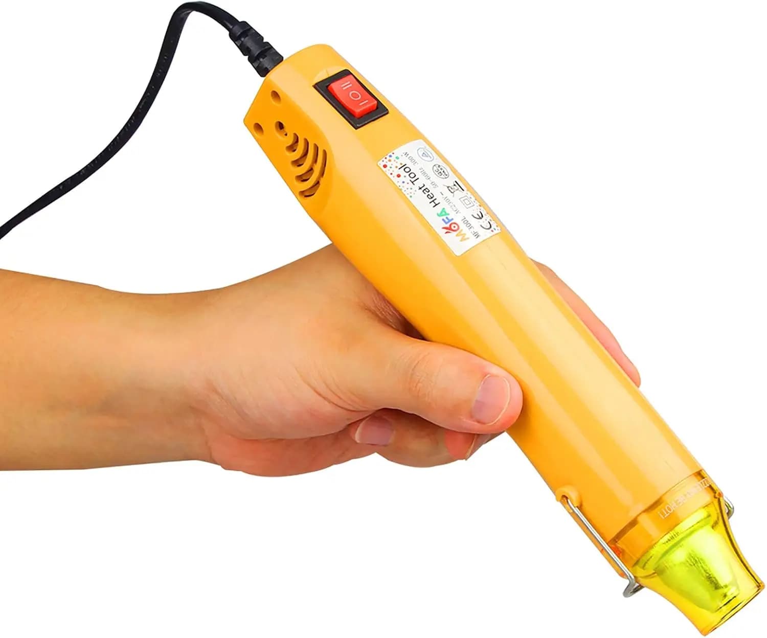 Mini pistola termica regolabile 350W, 660 ° Pistola ad Aria Calda per Resina Epossidica, Lavori Fai-da-Te, Pellicola Termoretraibile, Asciugatura Vernici, Argilla
