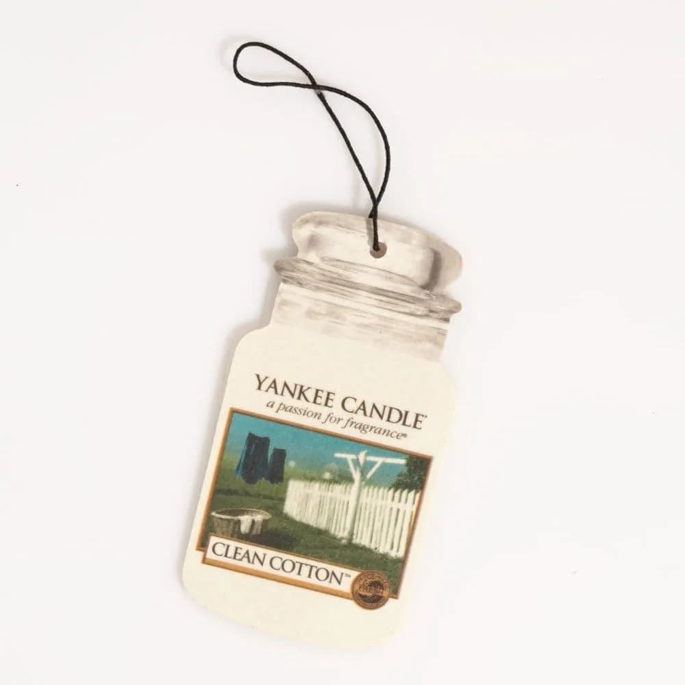 Deodorante per Auto in Carta Classico, Lunga Durata, Neutralizzante degli Odori, Fragranza di Cotone Fresco, Confezione da 10