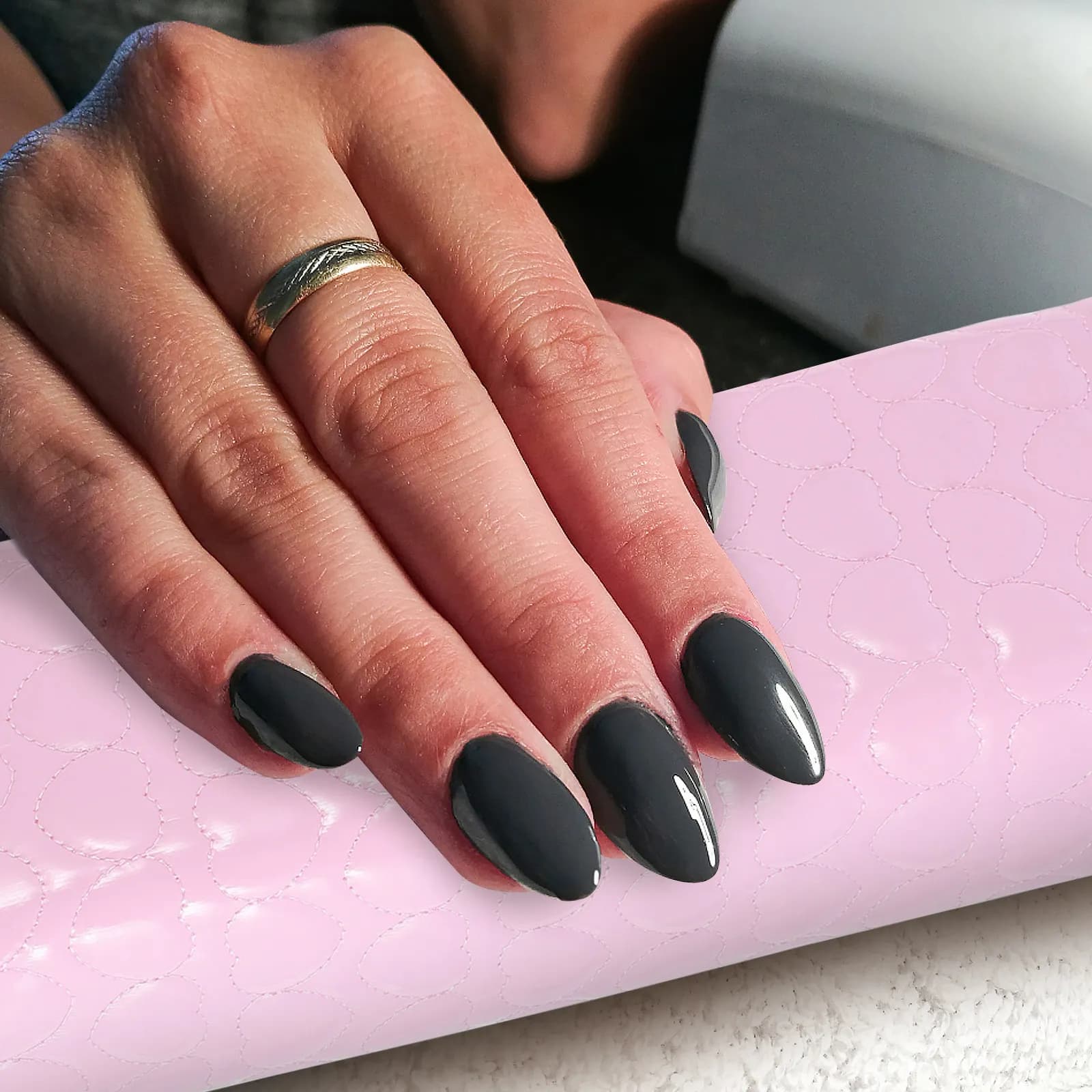 Cuscino Poggiapolso Premium per Manicure, Supporto Rettangolare in PU per Nail Art, Strumenti per Salone di Bellezza