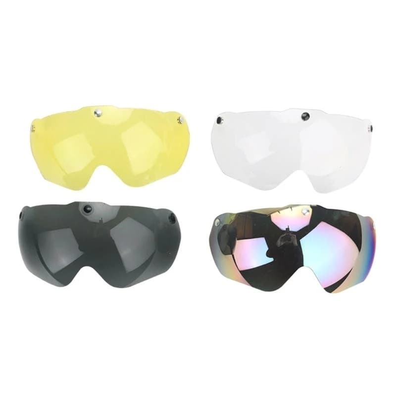 Occhiali magnetici staccabili per casco da bici Visiere parasole rimovibili Scudo Casco da ciclismo Lenti Occhiali da sole Accessorio per casco da bici