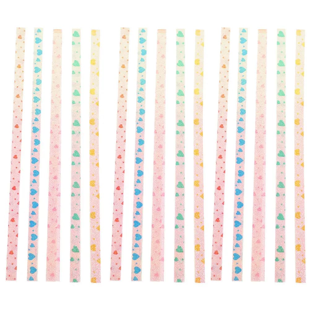 480Pcs DIY Star Paper Strips Bright Double-Sided Origami Paper Stars for Folding Party Home Decoration Gift Crafts
