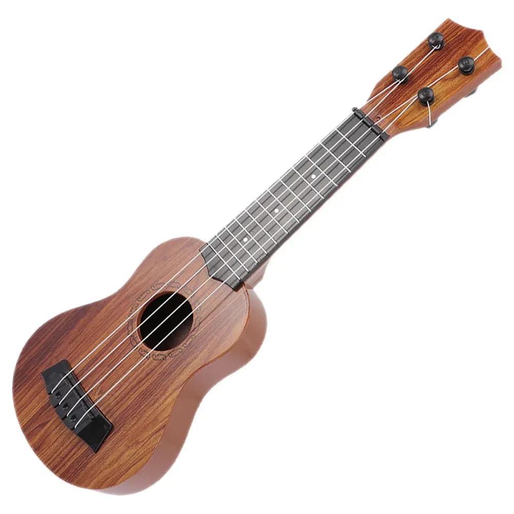 Mini Ukulele in Legno per Bambini, Strumento Musicale Educativo, Regalo per l'Apprendimento Precoce, Design Realistico Portatile per lo Sviluppo Cerebrale