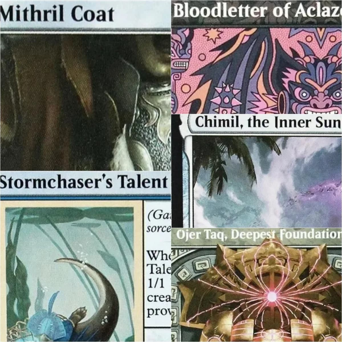 Carte Proxy di Alta Qualità per Giochi di Carte: Mithril Coat/Splinter Twin/Stormchasers Talent, Carte Proxy Nere per Giochi da Tavolo e Carte Collezionabili
