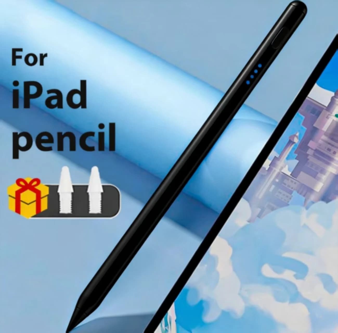 Penna Stylus Compatibile con iPad 7a 8a 9a 10a Gen, Air 3a 4a 5a Gen, Pro 4a 5a 6a Gen, Accessorio Stylus per Tablet Apple Pencil