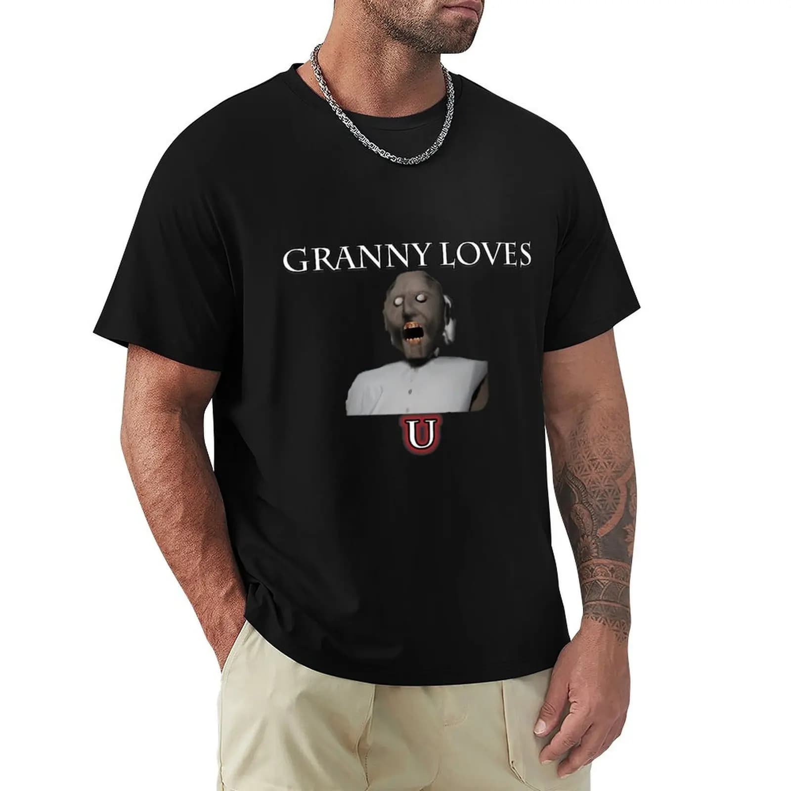 Maglietta Granny Loves U, maglietta da lavoro industriale