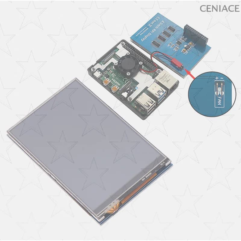 Display fai-da-te Raspberry Pi A: touch screen da 3,5" con risoluzione 320×480 e stilo
