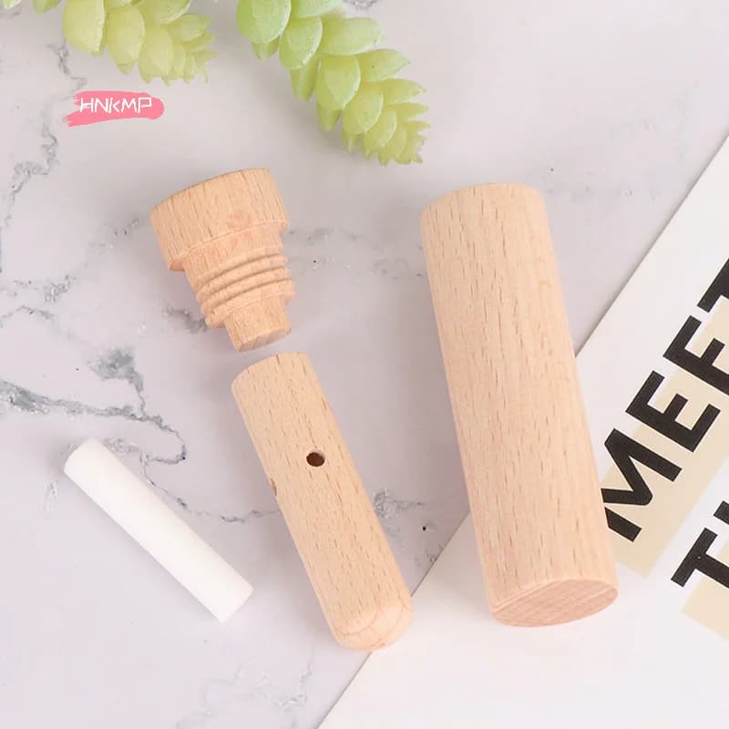 H-1PCS Essential Oil Aroma Wood Diffuser Inhaler with wicks Nebulizer Packing Oils Aromatherapy Nasal Inhaler