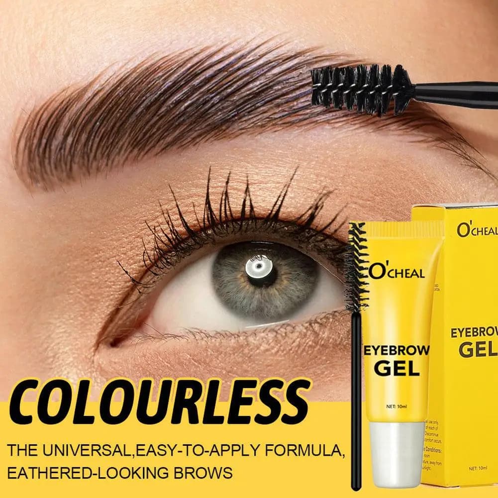 Transparent Eyebrow Mascara, Eyebrow Modeling Gel Transparent Strong Setting Waterproof Eyebrow-proof Collar for a natural look