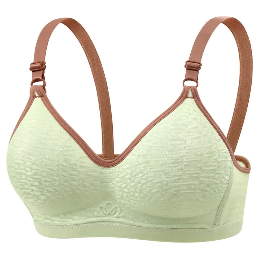 Close-fitting Wireless Deep V Bra Thin Shockproof Brassiere for Women Lingerie Gathered Breasts Push Up Underwear Girls Ladies