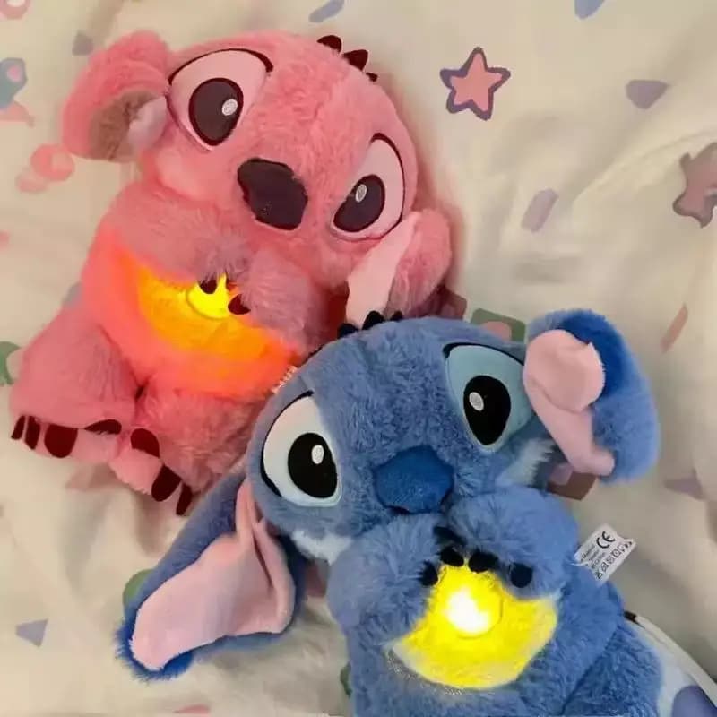 Hot Stitch Baby Sleeping Companion Sound Lenitive Musical plush play with airbag and doll Light toys Respirators Gifts Toys Kawaii