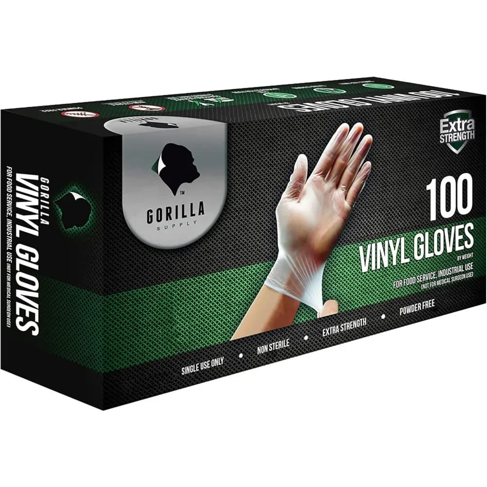 Guanti in Vinile Monouso Resistenti Senza Lattice Senza BPA Sicuri per Alimenti 100 300 1000 S M L XL