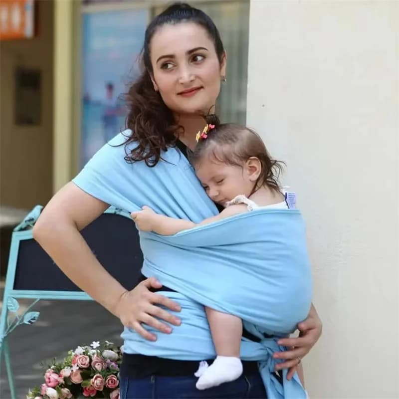 Modern Style Solid Color Baby Wrap Towel Multifunctional Outdoor Baby Carrier Supplies Elastic Soft Universal Baby Carrier
