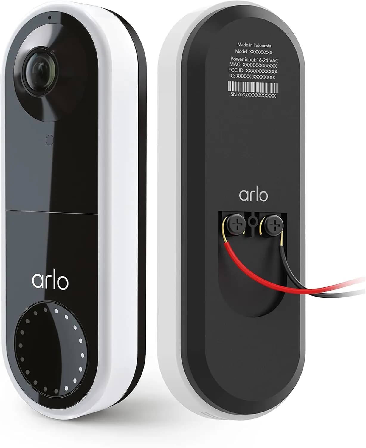 Videocitofono cablato con HD 180 ° Visione notturna, audio bidirezionale, facile installazione fai-da-te per la sicurezza domestica