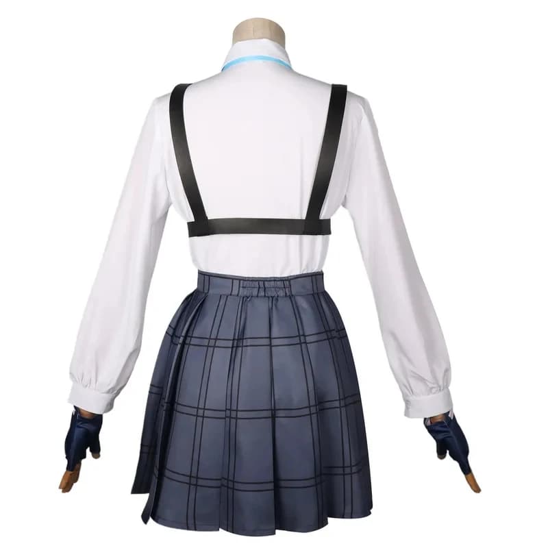 A;3,v;7'd/Blue Archive Takanashi Hoshino Costume Cosplay da Gioco, Uniforme Scolastica JK da Donna, Completo da Marinaio, Parrucca, Scarpe, Copricapo;4'b,7'm\1/