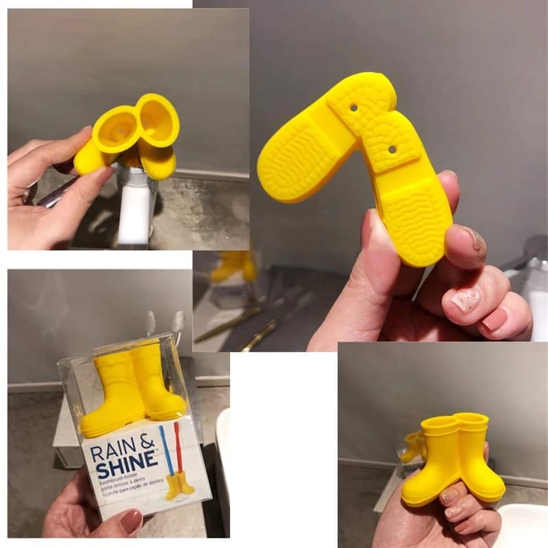 Portamatite in Silicone portaoggetti multiuso per bagno porta spazzolino creativo porta dentifricio stivali da pioggia porta spazzolino