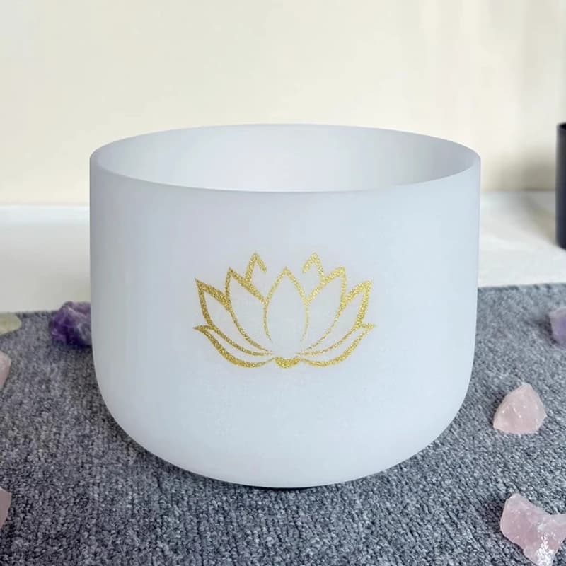 Crystal Singing Bowl Sound Healing Yoga Song Bowls Professional Meditation White Quartz Bowl Relax Relieve Stress Music Bowls