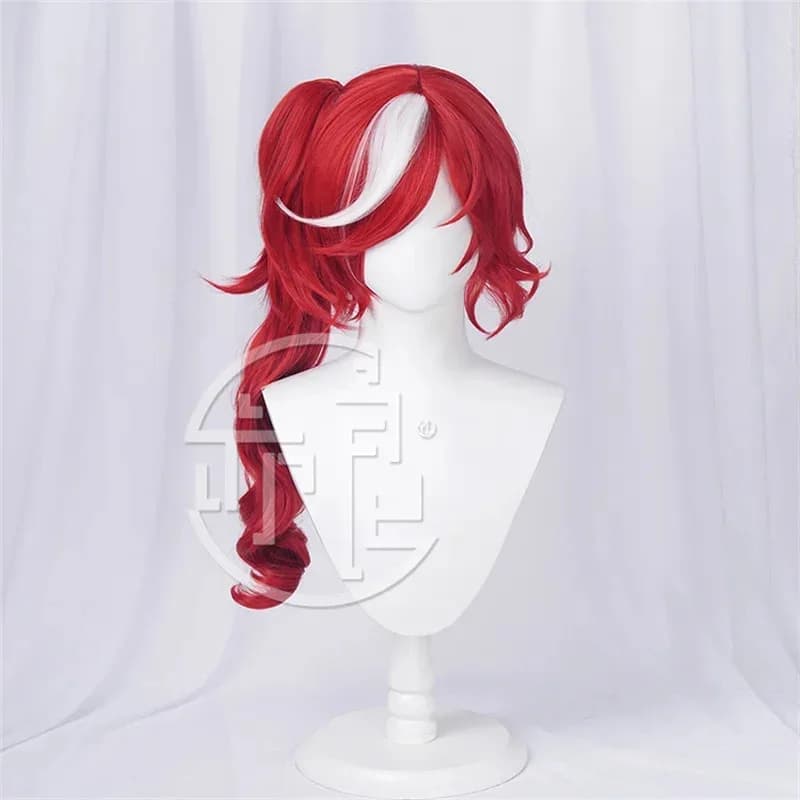 Anime Identity V Gilman Priestess Cosplay Strega Fiona Parrucca cremisi Capelli sintetici resistenti al calore;3,v'6.f;9,