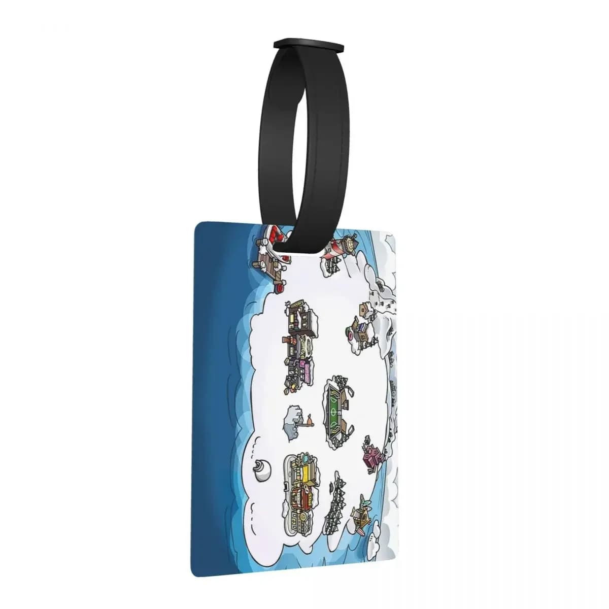 Mappa del pinguino del club Etichette per bagagli Accessori per valigie Viaggio Carino Bagaglio Etichetta d'imbarco Porta etichette ID Nome Indirizzo