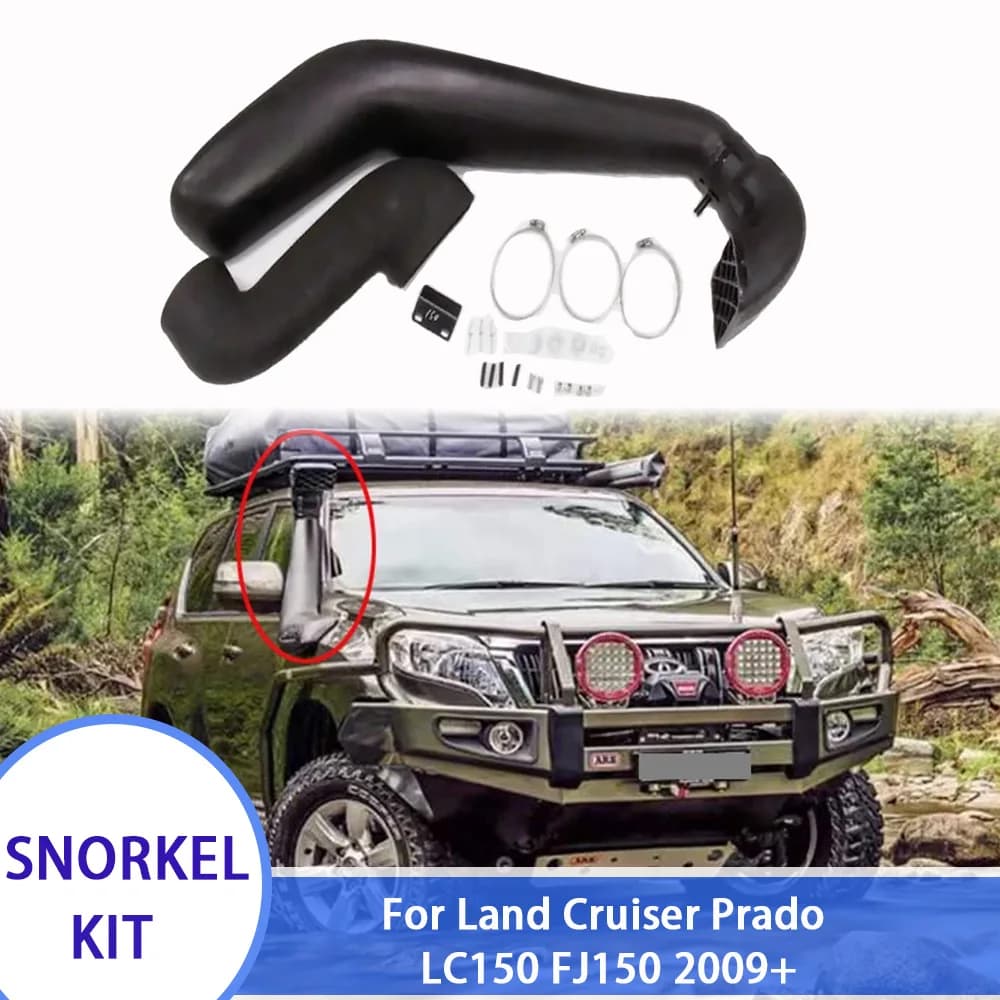 Per Toyota Land Cruiser Prado Serie 150 Safari Snorkel Kit 2009+ LC150 1GR/1KD Motore Sistema di Aspirazione Aria Condotto Impermeabile