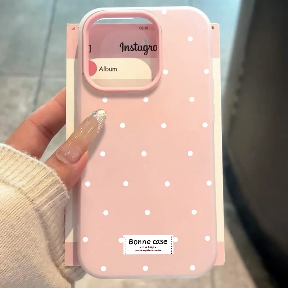 For Xiaomi Redmi Note 10 14 13 12 Pro Plus 5G 11 Case French Polka Dot INS Candy Colors Cases For Redmi 12 13C 14C Drop Cover